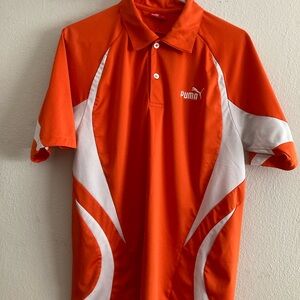 Puma Bold Orange Shirt with White Logo